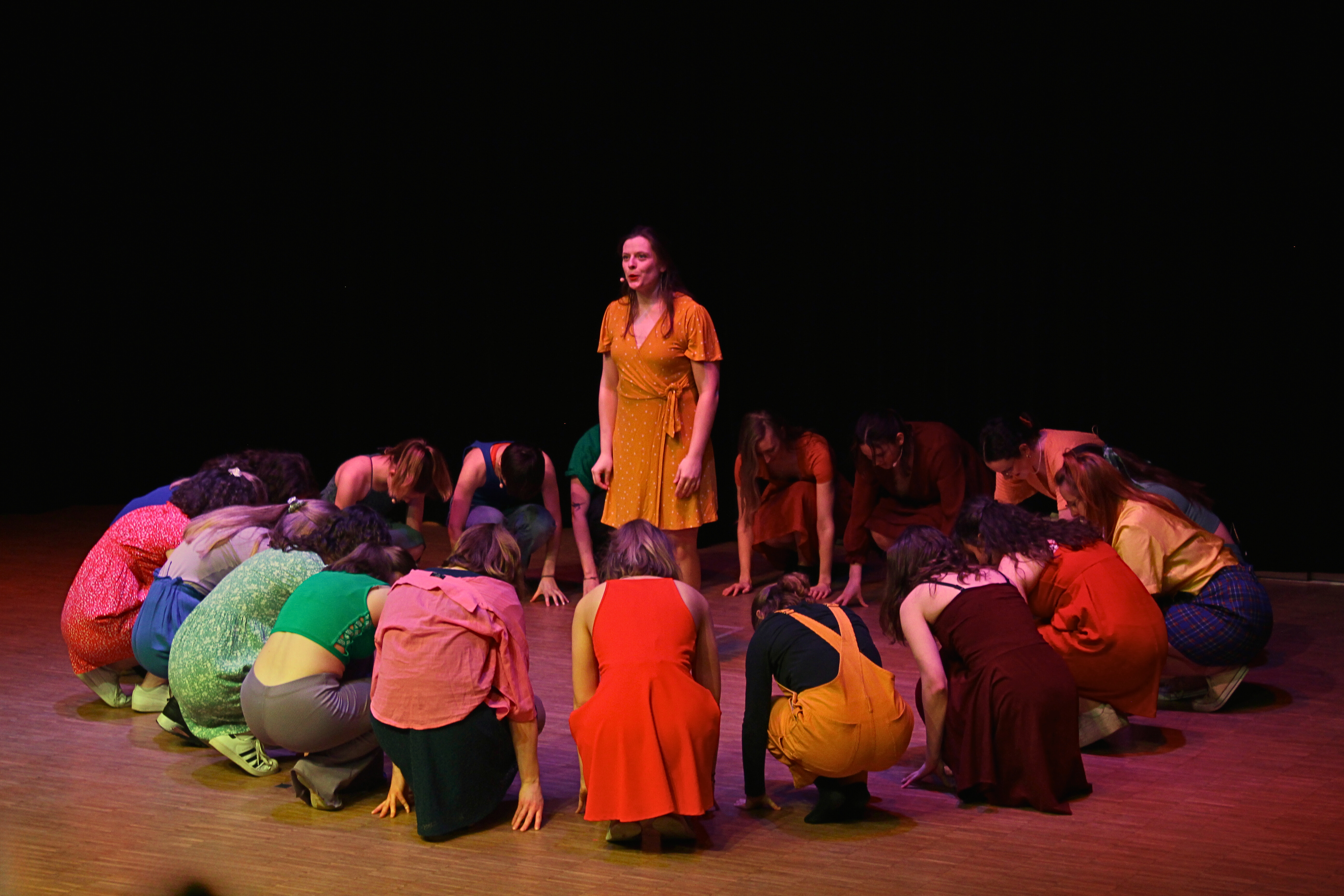 Die „Musical Dance&Sing Company“ der Leuphana zeigte unter anderem Stücke aus dem Musical „La-La Land“, im Bild Franziska Barz (Bild: Landkreis Lüneburg).