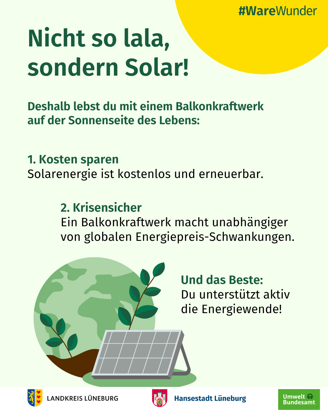 Nicht so lala, sondern Solar!