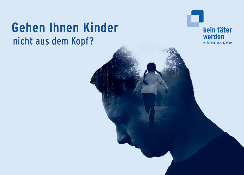 Präventionsflyer des Netzwerkes: kein Täter werden.