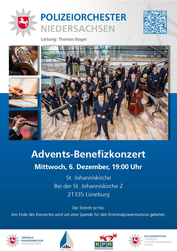 Plakat: Konzert zugunsten des Kriminalpräventionsrates