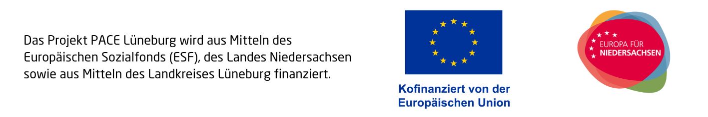 PACE Förderlogos der Europäischen Union und Europa für Niedersachsen