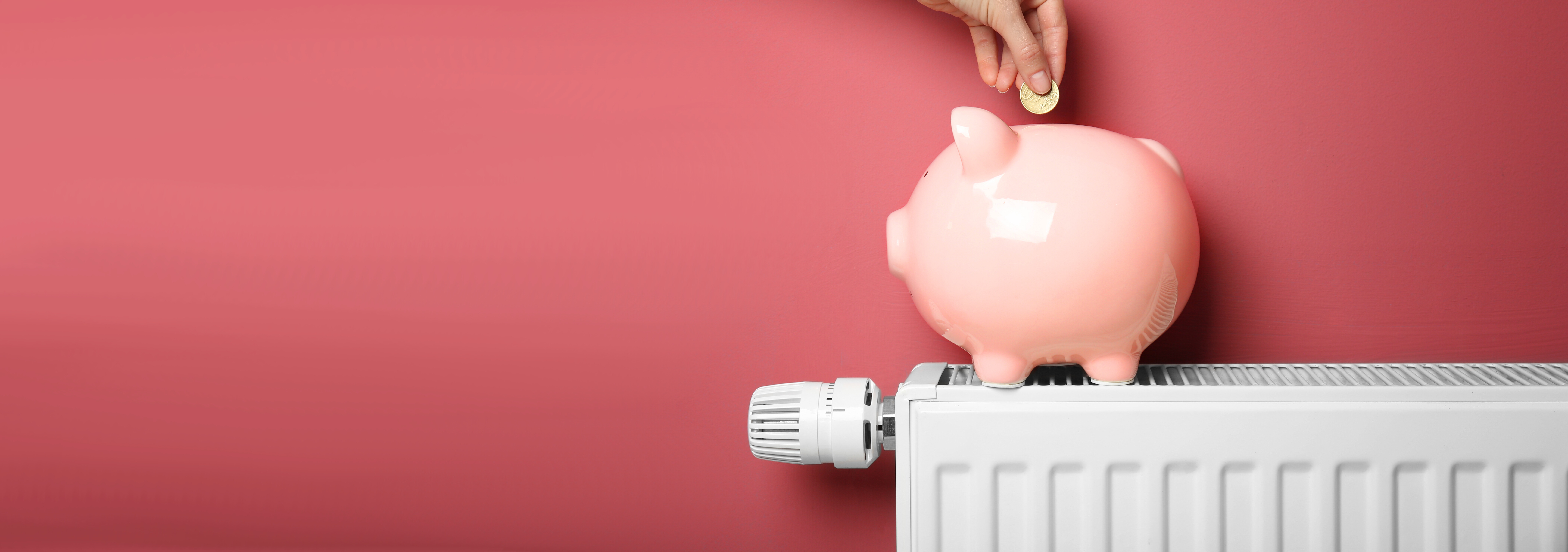 Sparschwein auf Heizung