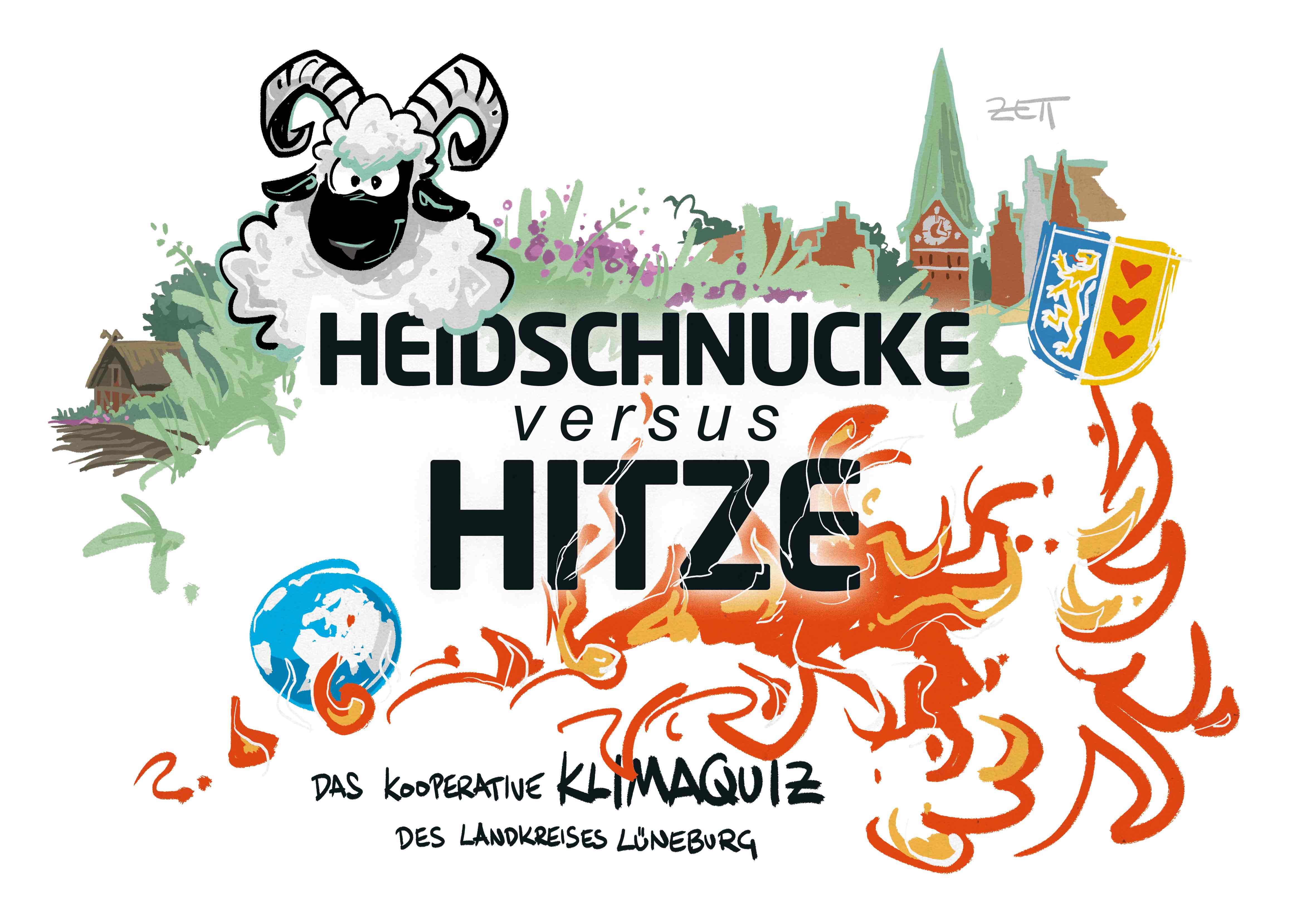 Cover des Klimaquiz' "Heidschnucke versus Hitze"