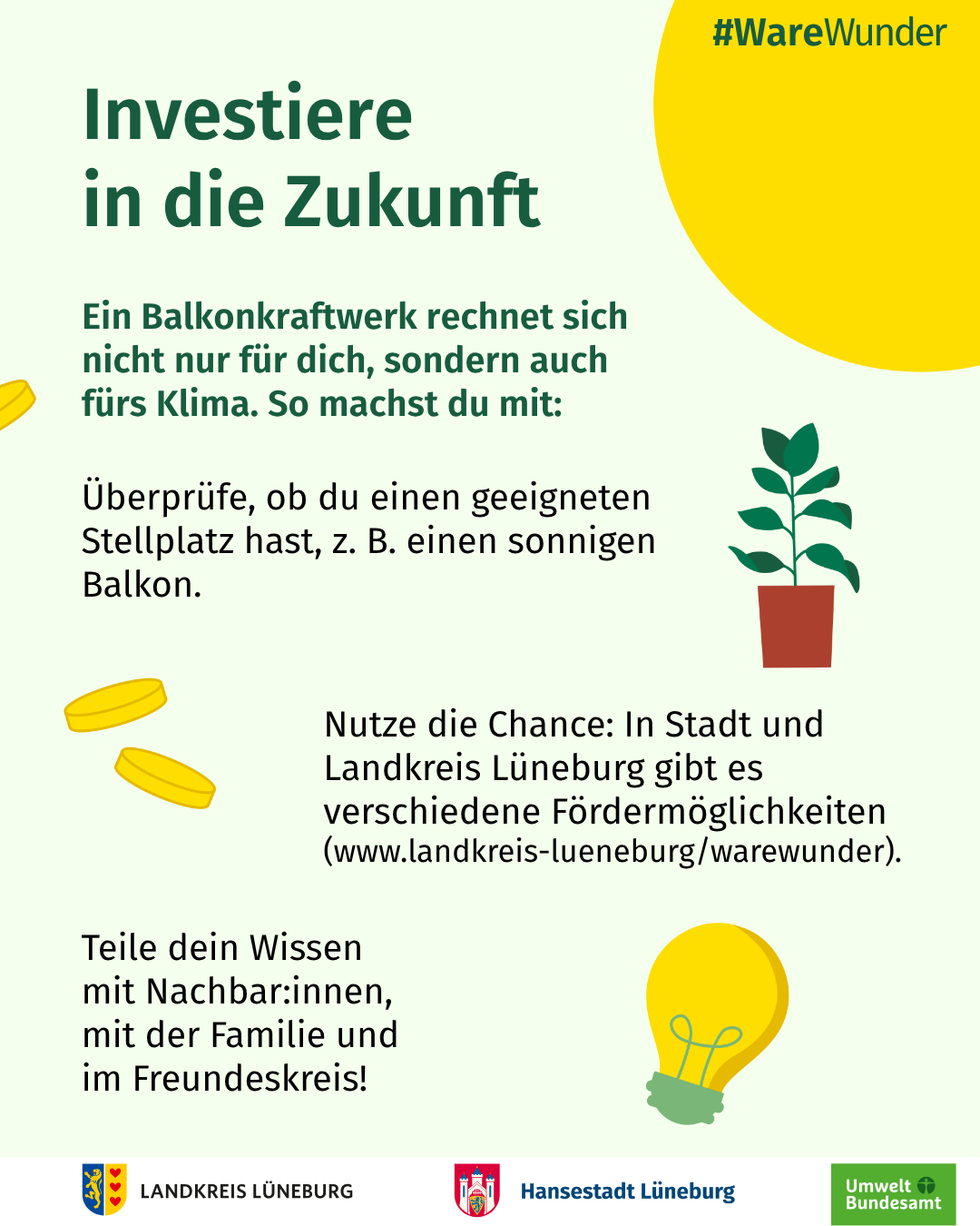Investiere in die Zukunft