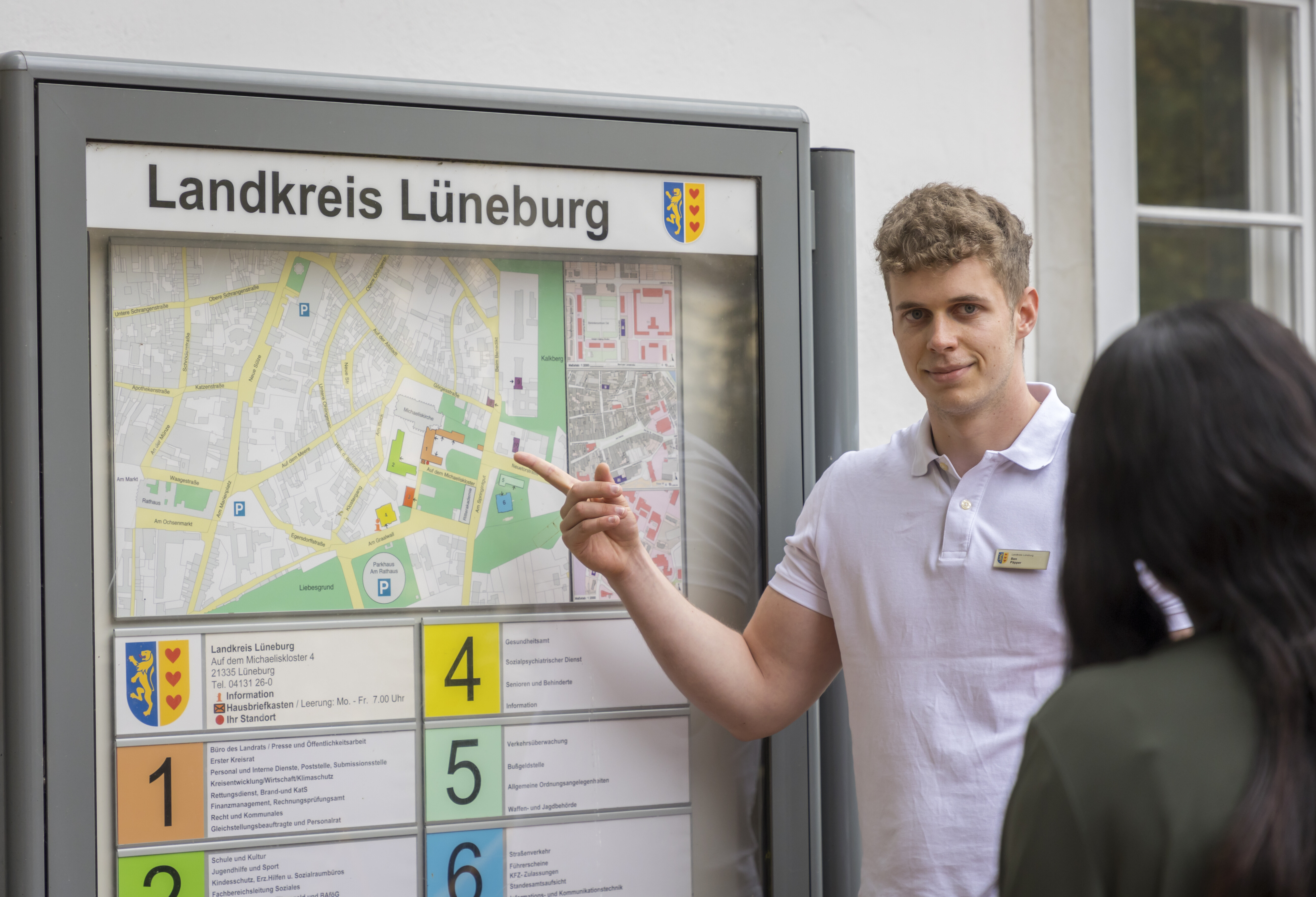 Wo finde ich was? Der Lageplan der Kreisverwaltung hilft weiter.